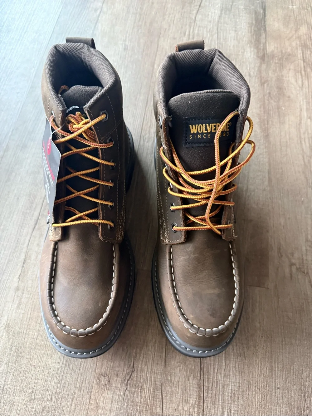 Men’s Wolverine Floorhand Moc-Toe 6” Steel Toe Work Boots